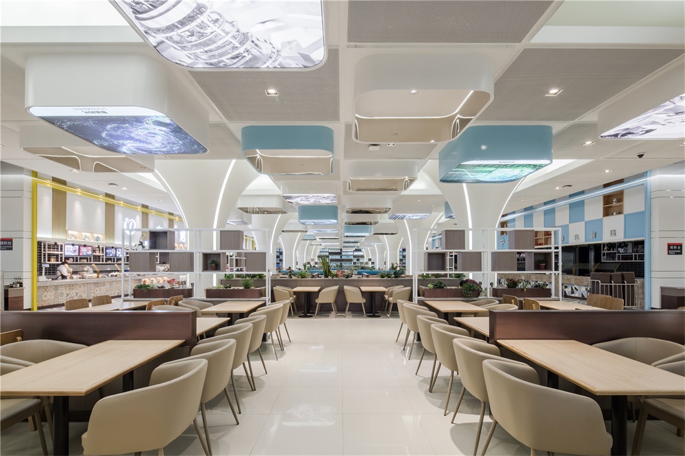 餐飲空間，員工餐廳設計，華為，深圳，改造設計，金楓設計