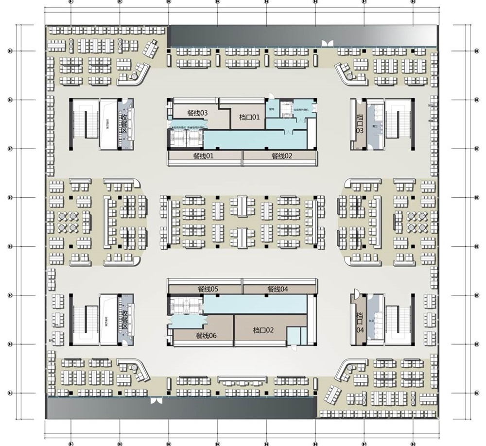 餐飲空間,員工餐廳設計,華為,深圳,改造設計,金楓設計