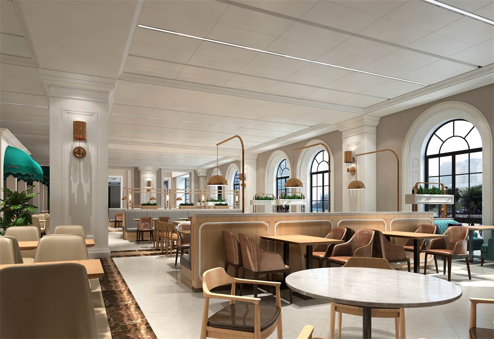 餐飲空間，員工餐廳設計，華為，蘇州，金楓設計，項目投稿