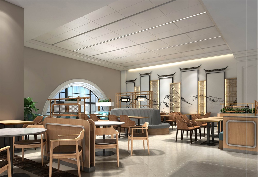 餐飲空間，員工餐廳設計，華為，蘇州，金楓設計，項目投稿