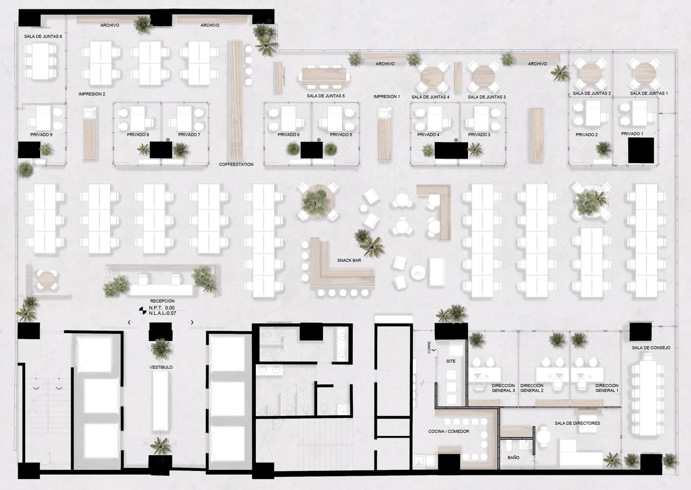 辦公空間,名創優品,辦公室,墨西哥