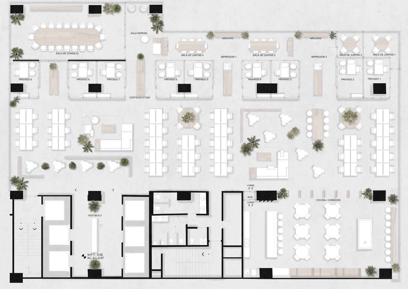 辦公空間,名創優品,辦公室,墨西哥