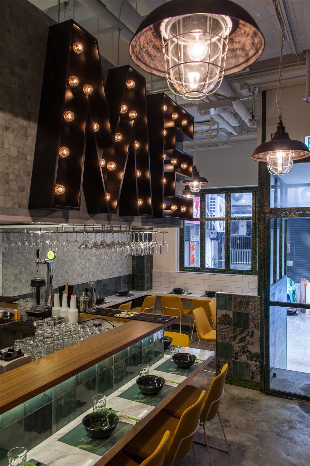 餐飲空間,麵館設計,香港上環,又又設計,香港麵佬到,70平方米餐飲空間設計