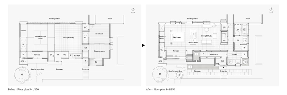 住宅空間,私人住宅,日本,田村篤昌,櫻熙居,閏間室內設計