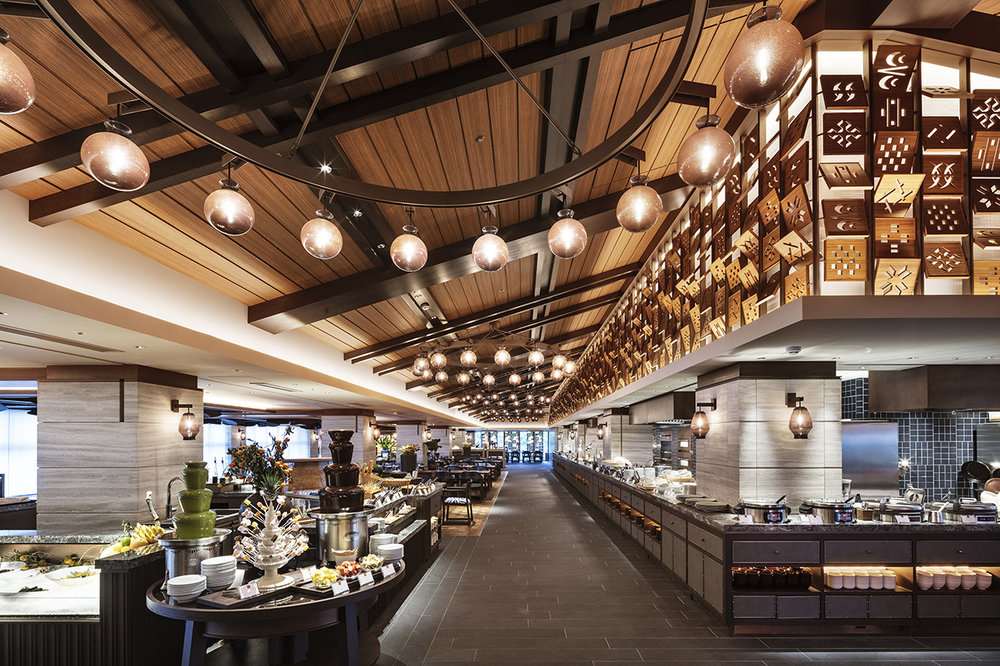 餐飲空間,國外餐廳設計,日本衝繩,全日餐廳,度假村餐廳,DESIGN STUDIO CROW