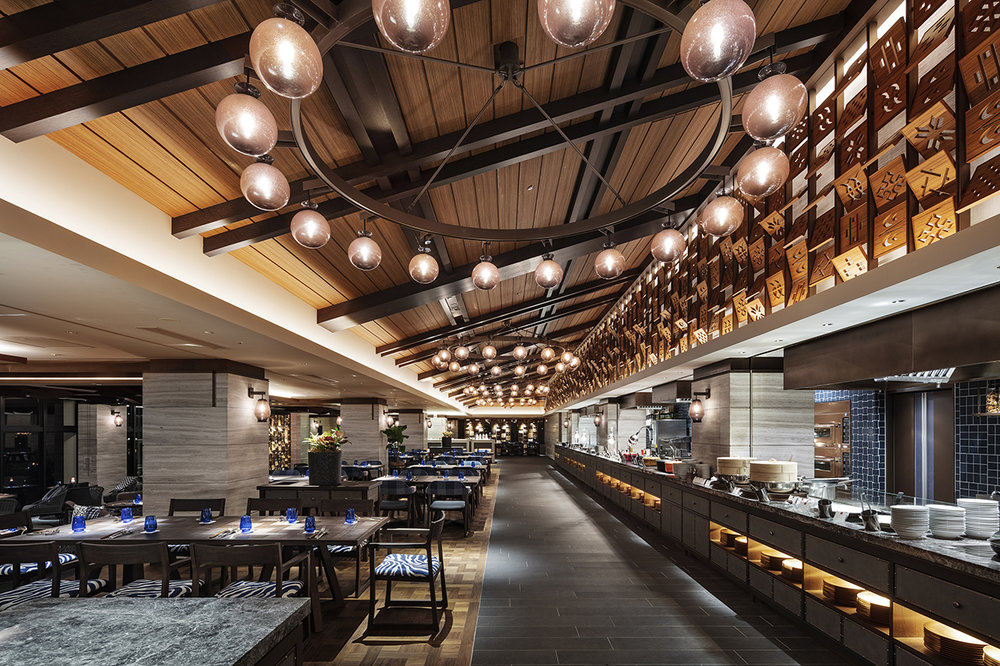 餐飲空間,國外餐廳設計,日本衝繩,全日餐廳,度假村餐廳,DESIGN STUDIO CROW