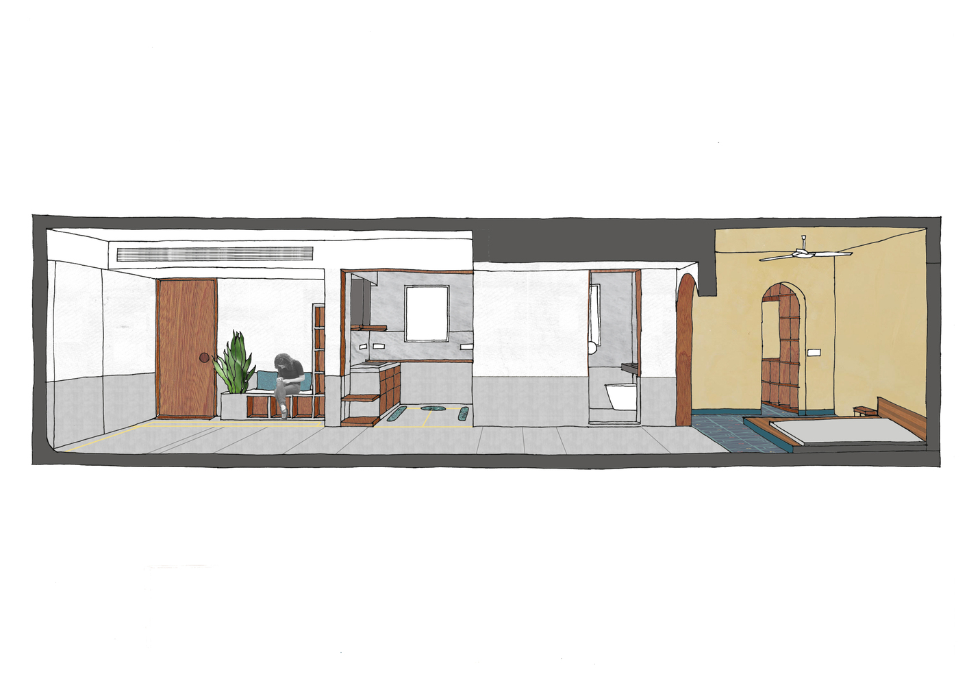 國外住宅空間設計,住宅空間,Saransh,公寓設計,印度