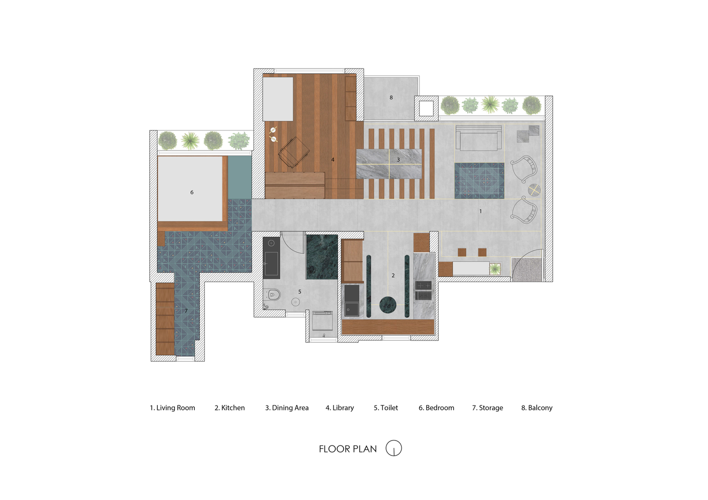 國外住宅空間設計,住宅空間,Saransh,公寓設計,印度