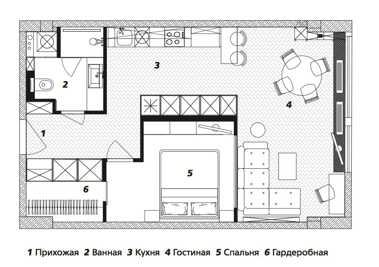 住宅空間，國外住宅空間設計，小宅概念，莫斯科，公寓設計
