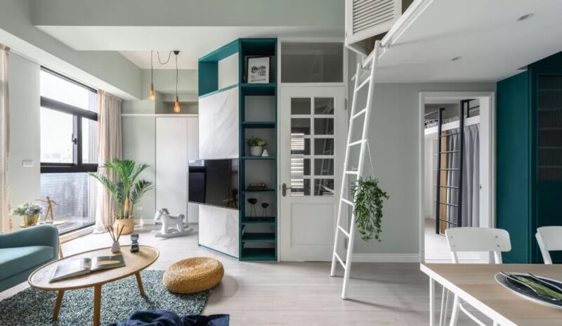 高雄一間70㎡清爽簡約loft公寓