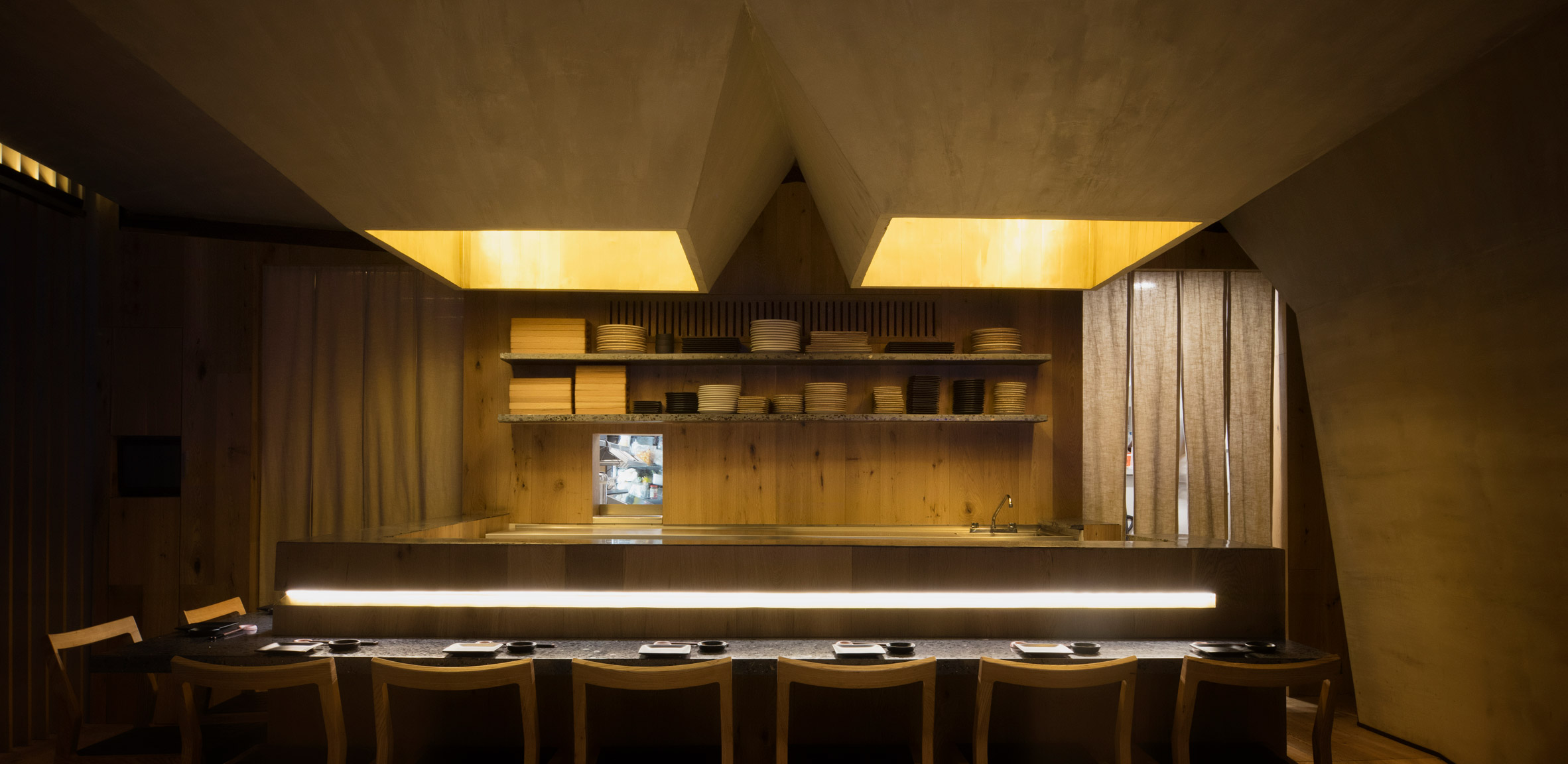 餐飲空間,壽司餐廳設計,墨西哥,Michan Architecture,壽司吧