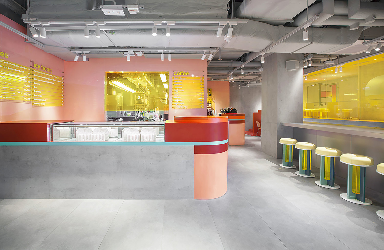 餐飲空間，甜品店設計，麵包店設計，香港，馬卡龍風格