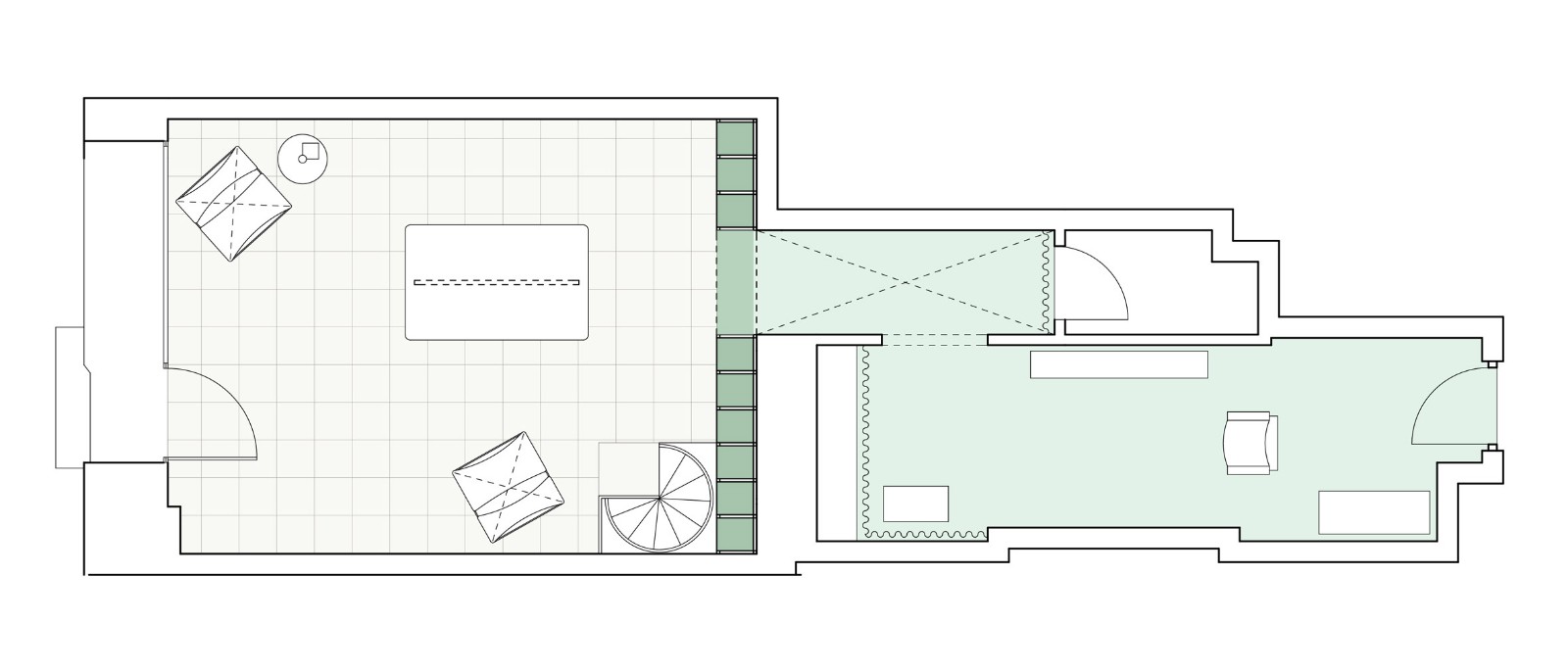 商業空間，眼鏡店，國外眼鏡店設計，薄荷綠空間，時尚空間