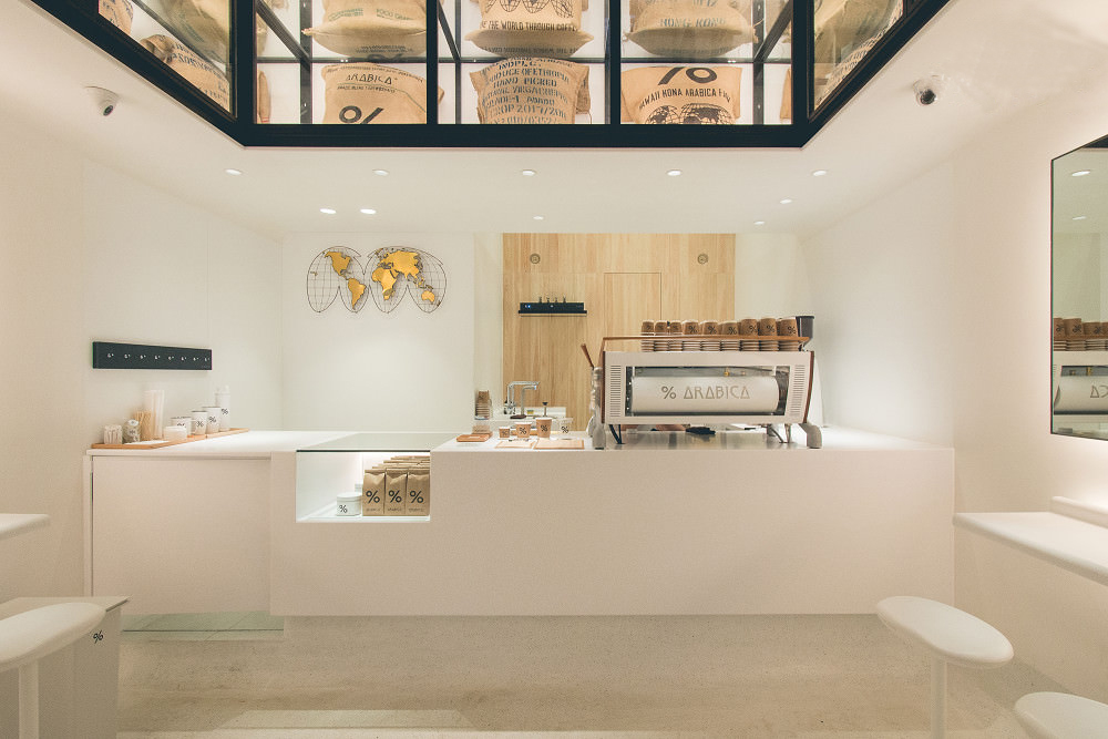 咖啡廳設計，百分號咖啡廳，%咖啡廳，% ARABICA，加藤匡毅，東海林克範，網紅咖啡廳，深圳灣萬象城%咖啡廳