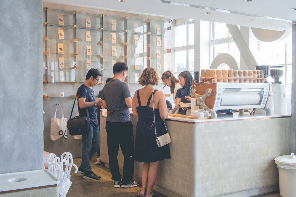 咖啡廳設計，百分號咖啡廳，%咖啡廳，% ARABICA，加藤匡毅，東海林克範，網紅咖啡廳，深圳灣萬象城%咖啡廳