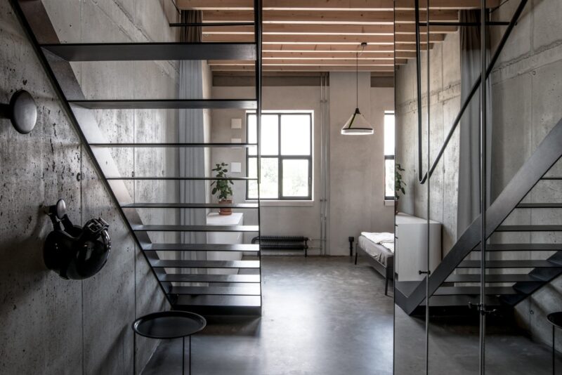 斯洛伐克一間73平米loft工業風公寓設計