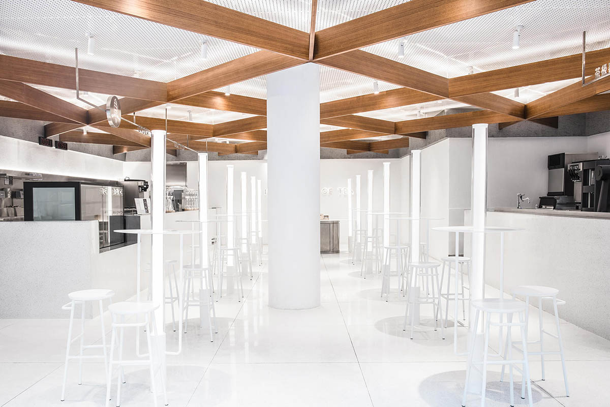 國外餐廳設計，餐飲空間，喜茶，新加坡克拉碼頭，喜茶設計