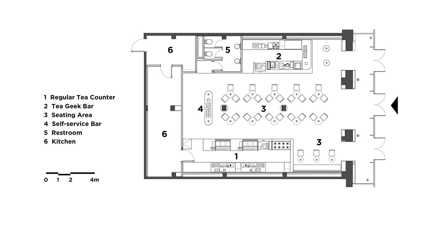 國外餐廳設計，餐飲空間，喜茶，新加坡克拉碼頭，喜茶設計