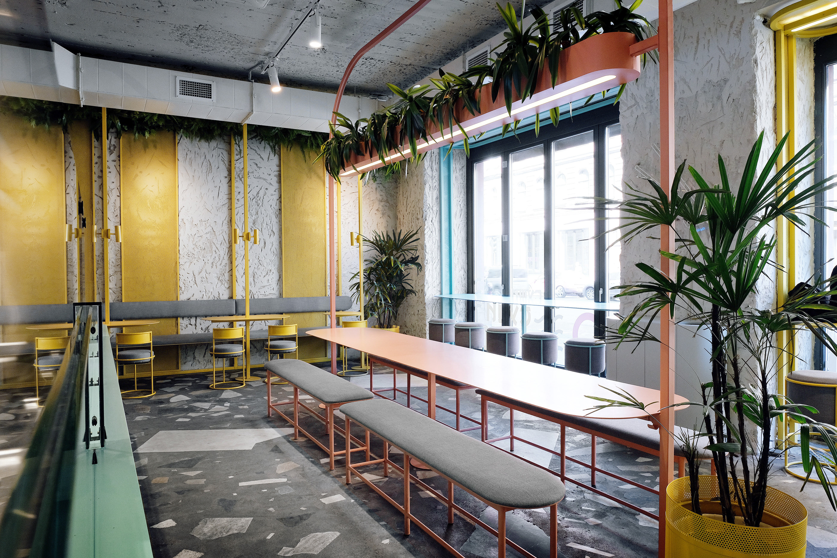 餐飲空間,夏威夷風情,聖彼得堡,小酒館,快餐店