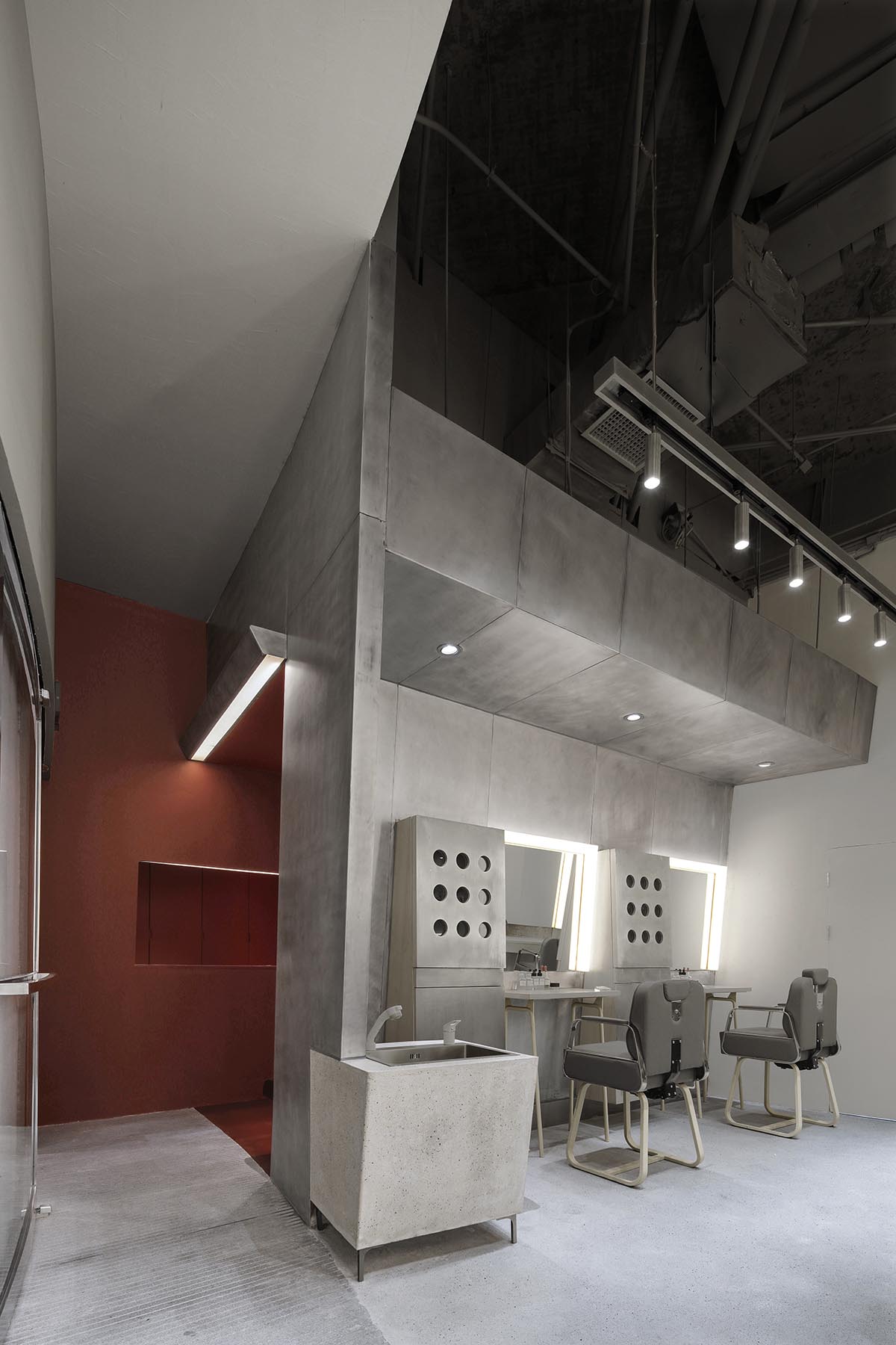 北京世貿天階眉研所 ,阿穆隆設計,美眉工作室設計,美妝店設計,眉研所