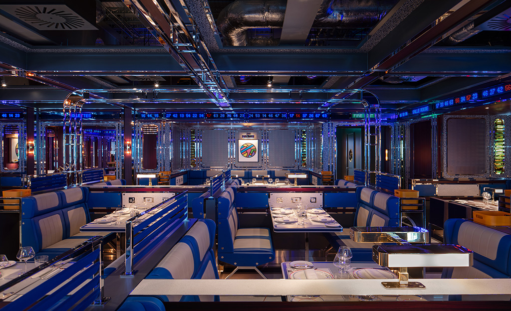 餐飲空間，法式餐廳，倫敦，未來感空間