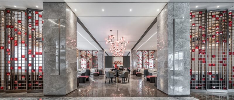 一然設計 | 一抹胭脂紅，驚豔時光的唯美空間