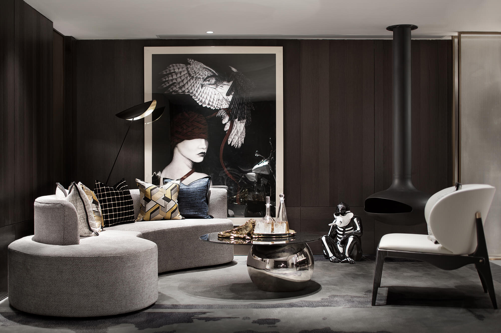 西安樣板房,西安複式洋房,萬科悅灣頂級複式洋房,壹方設計,萬科樣板房設計