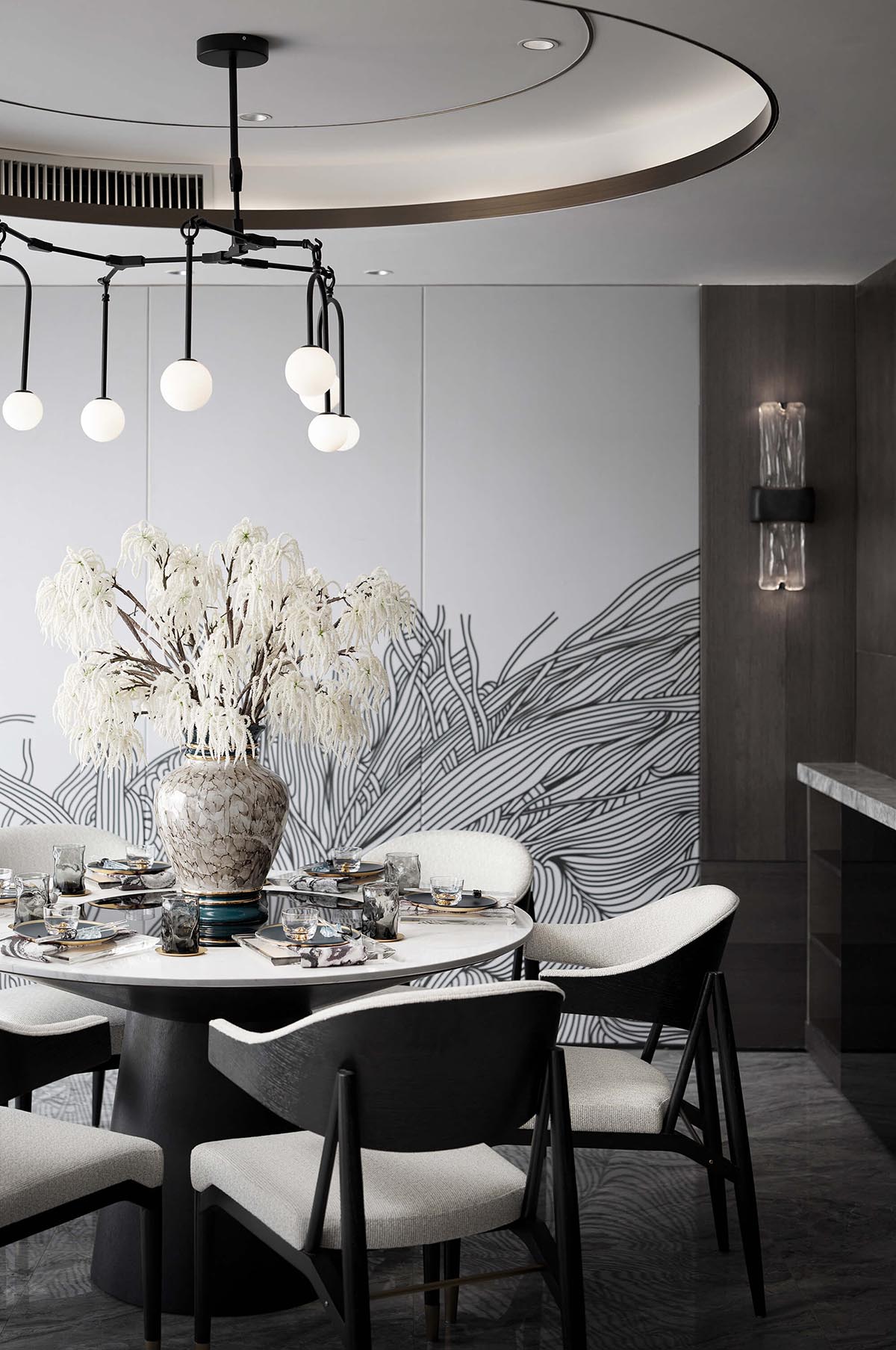 西安樣板房,西安複式洋房,萬科悅灣頂級複式洋房,壹方設計,萬科樣板房設計