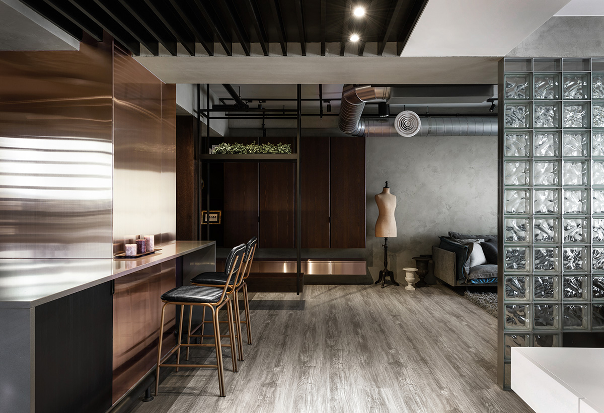 住宅空間,私人住宅,loft住宅,工業風,台灣設計,國內住宅空間