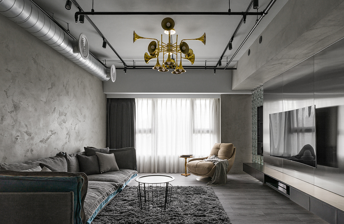 住宅空間,私人住宅,loft住宅,工業風,台灣設計,國內住宅空間