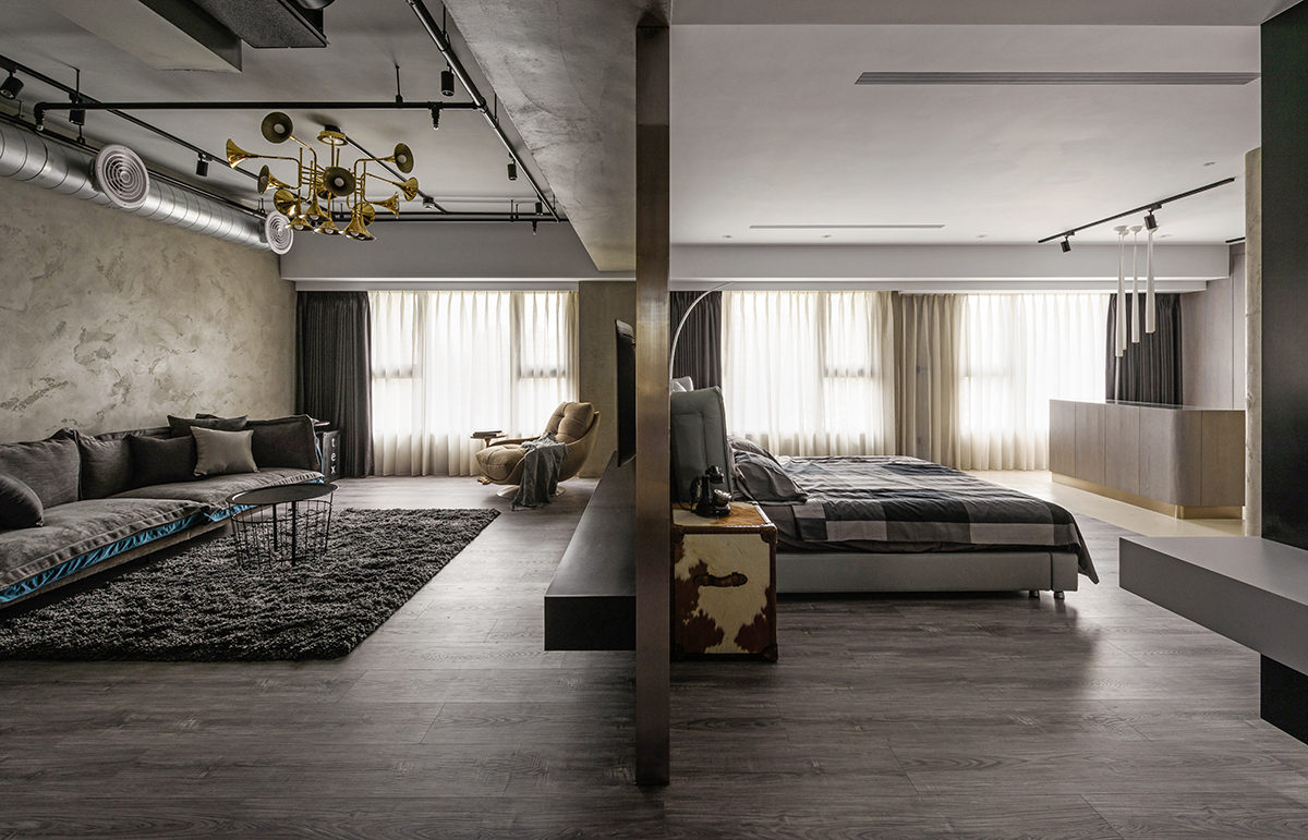 住宅空間,私人住宅,loft住宅,工業風,台灣設計,國內住宅空間