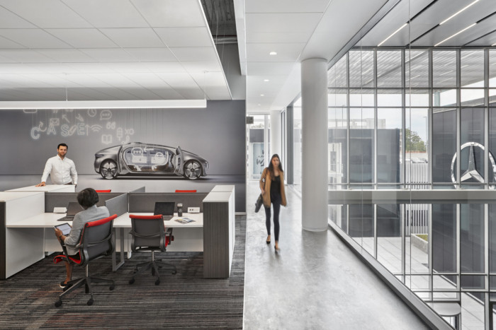 辦公空間，辦公樓設計，美國，梅德賽斯奔馳，汽車公司辦公室