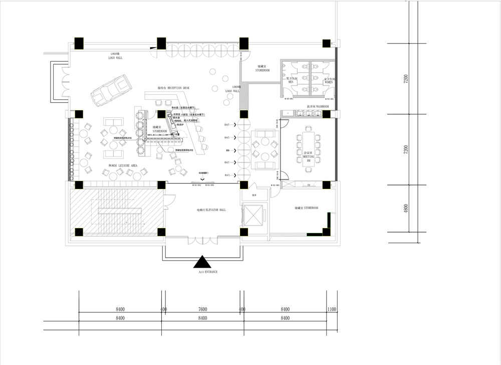 辦公空間，國內辦公室設計，總部，南京，新能源汽車辦公室，項目投稿