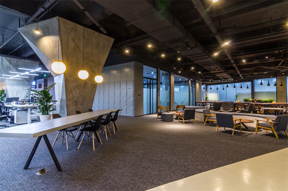 辦公空間，國內辦公室設計，總部，南京，新能源汽車辦公室，項目投稿