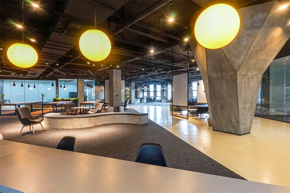 辦公空間，國內辦公室設計，總部，南京，新能源汽車辦公室，項目投稿