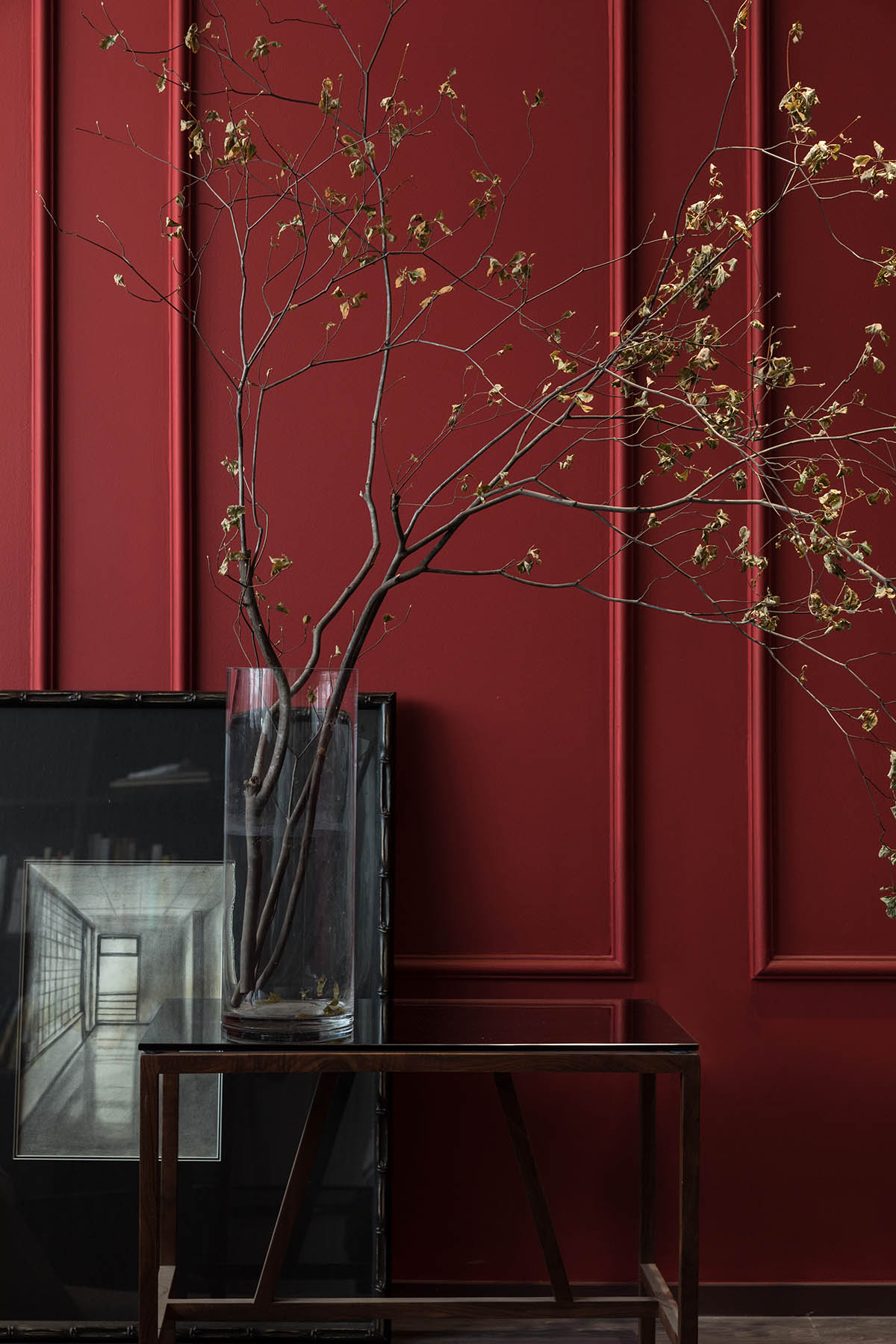 楝今 / 靜與揚的紅烈交織,成都住宅設計,成都軟裝設計,成都,黎秋辰