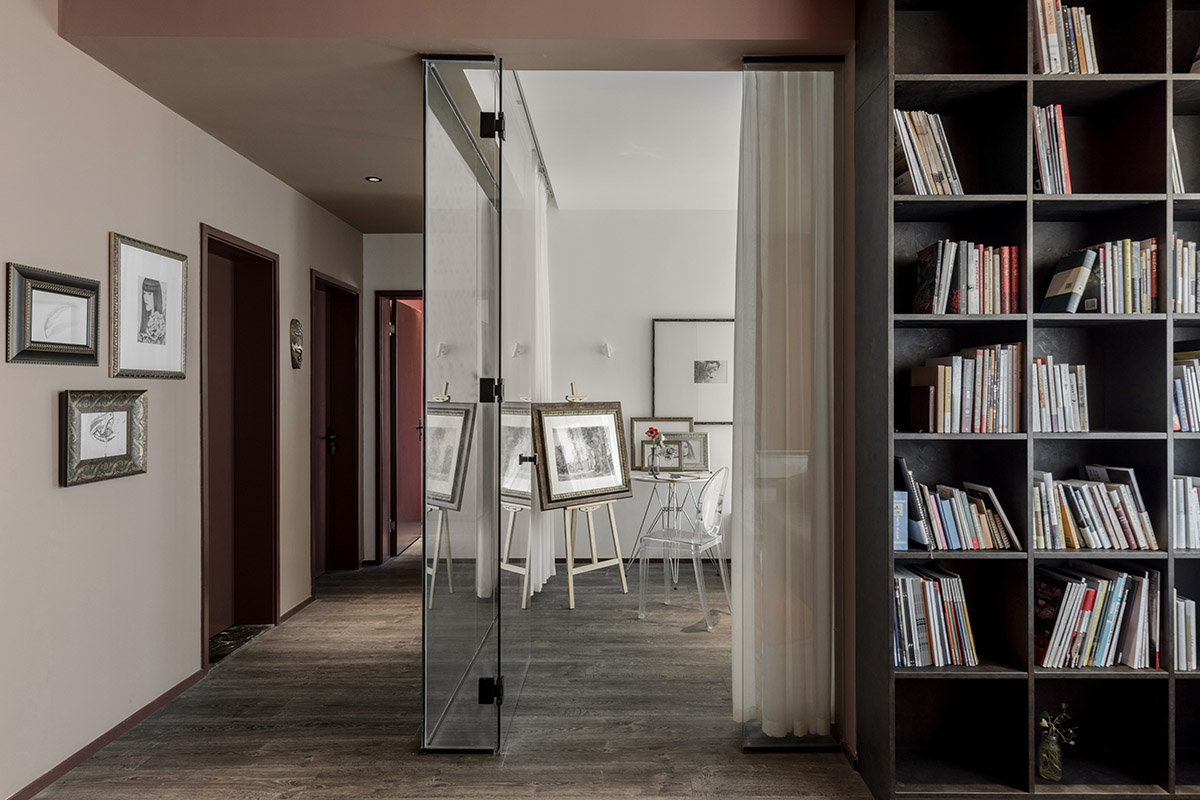 楝今 / 靜與揚的紅烈交織,成都住宅設計,成都軟裝設計,成都,黎秋辰