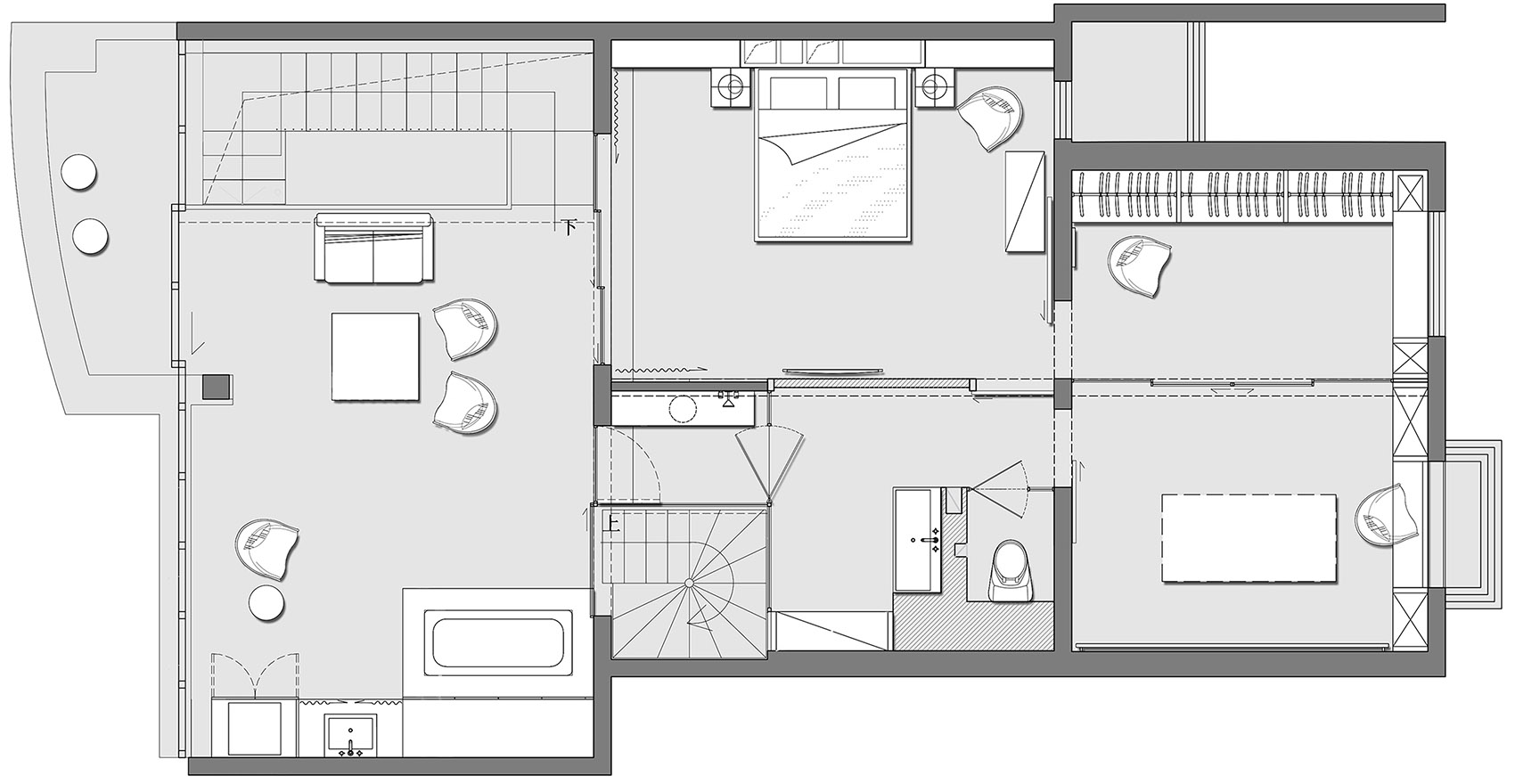 住宅空間,北京,山水文園,頂樓公寓,私人住宅,國內住宅空間