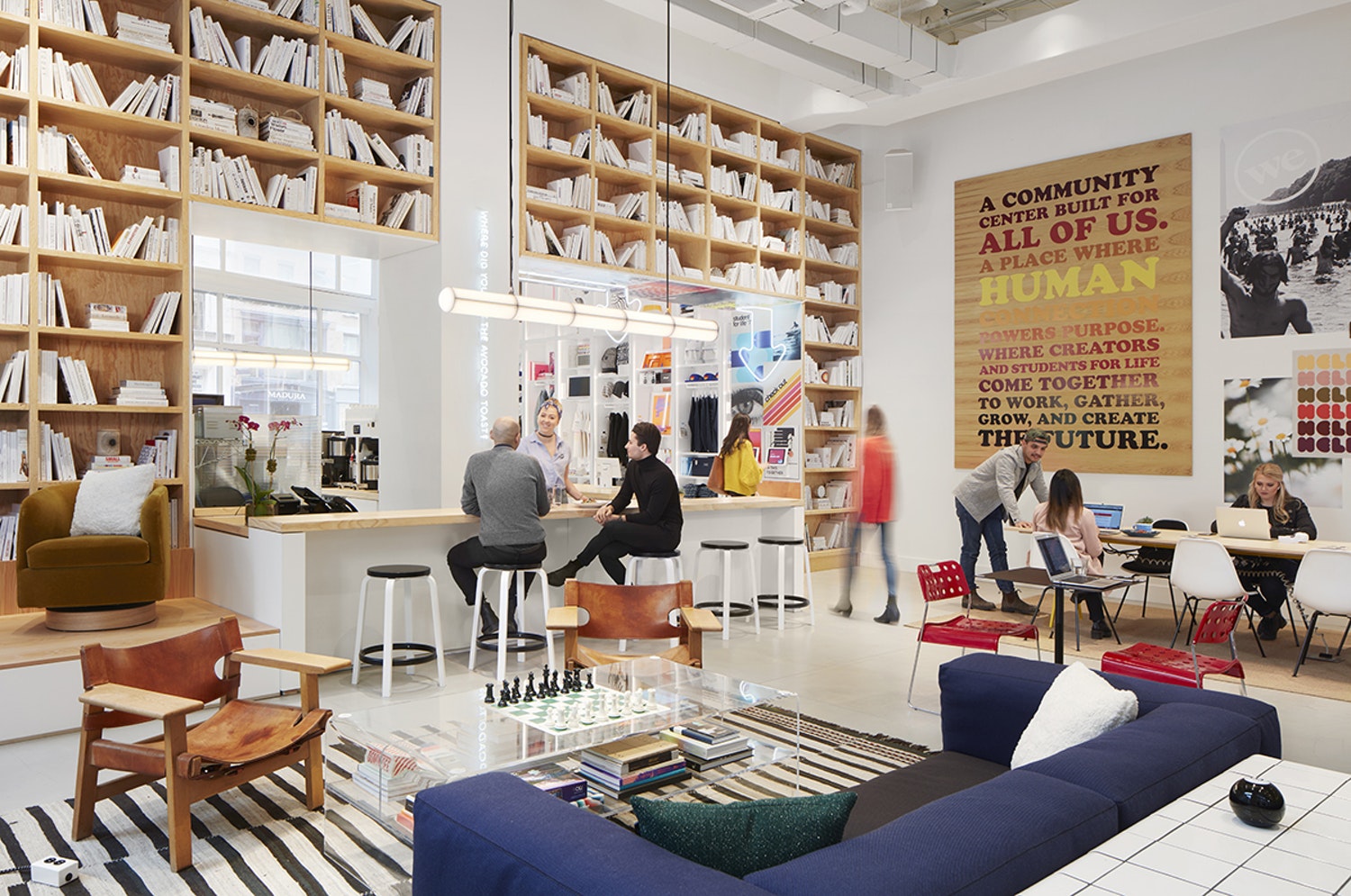 We Work,聯合辦公空間,We聯合辦公+零售空間,聯合辦公室設計,辦公室設計,We Company,零售空間