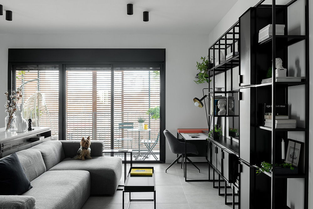 住宅空間，國外住宅空間設計，極簡風格，黑白係公寓，公寓設計