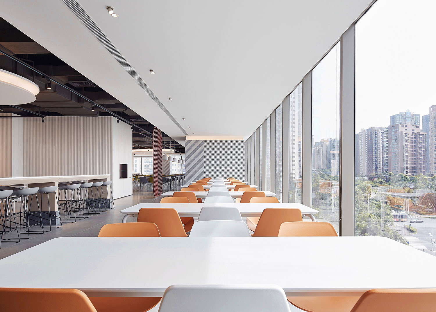 YuQiang&Partners,於強設計,深圳灣一號T7員工食堂、員工餐廳設計、員工食堂,團餐設計,項目投稿