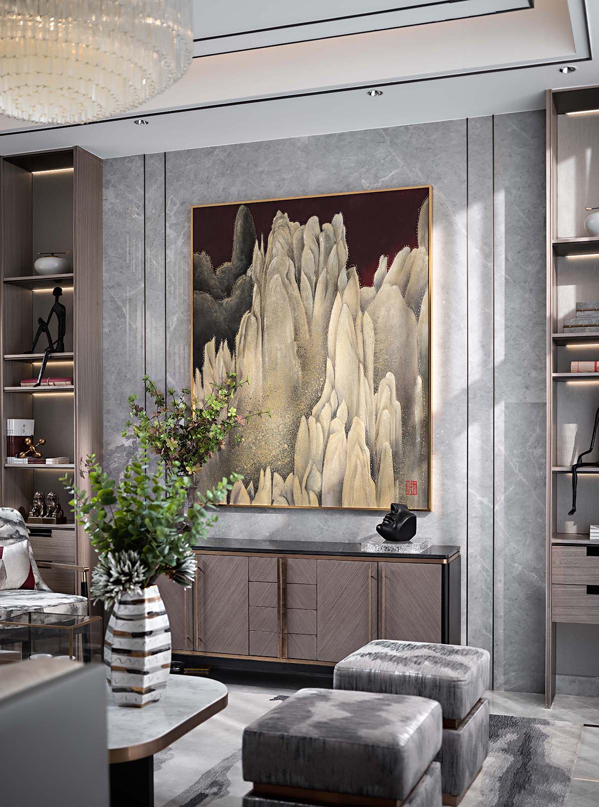 ZAD左木設計,新城璽樾門第合院樣板間,東莞樣板房設計,新中式樣板房,項目投稿