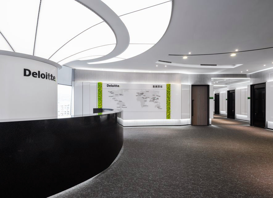 辦公空間，開放式辦公，簡兆芝室內設計，Deloitte Taiwan，項目投稿