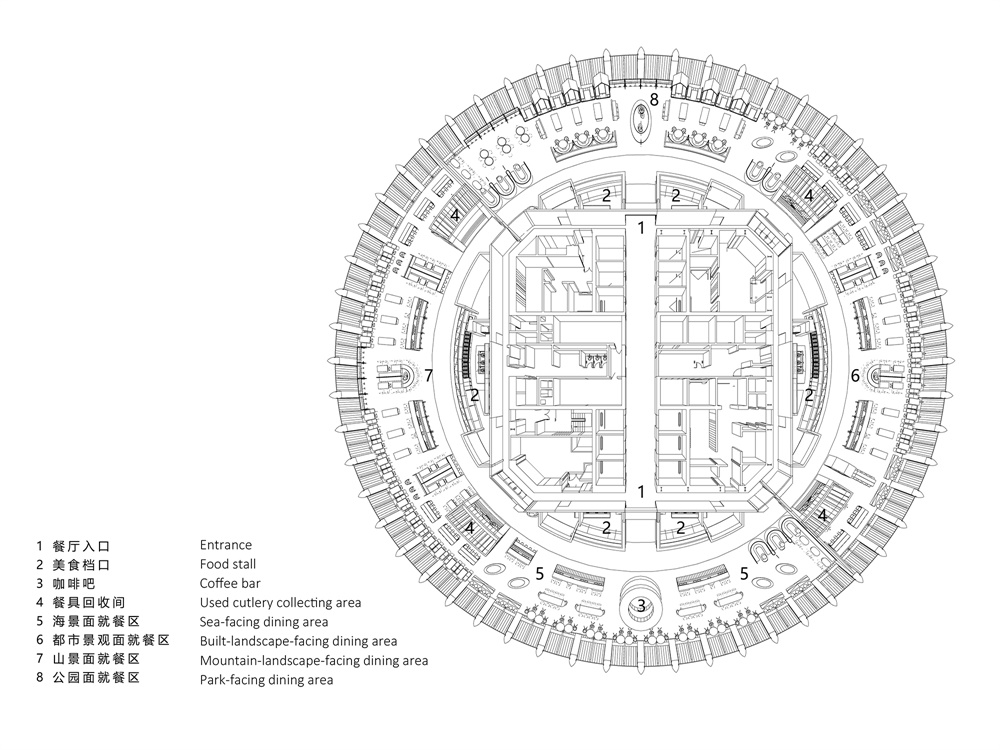 叁上叁設計,深圳灣、員工餐廳設計、員工食堂,團餐設計,“春筍”,項目投稿