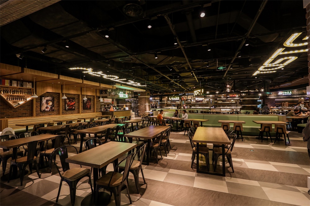 餐飲空間,食通天,美食廣場設計,華潤萬象城,西安,金楓設計,項目投稿