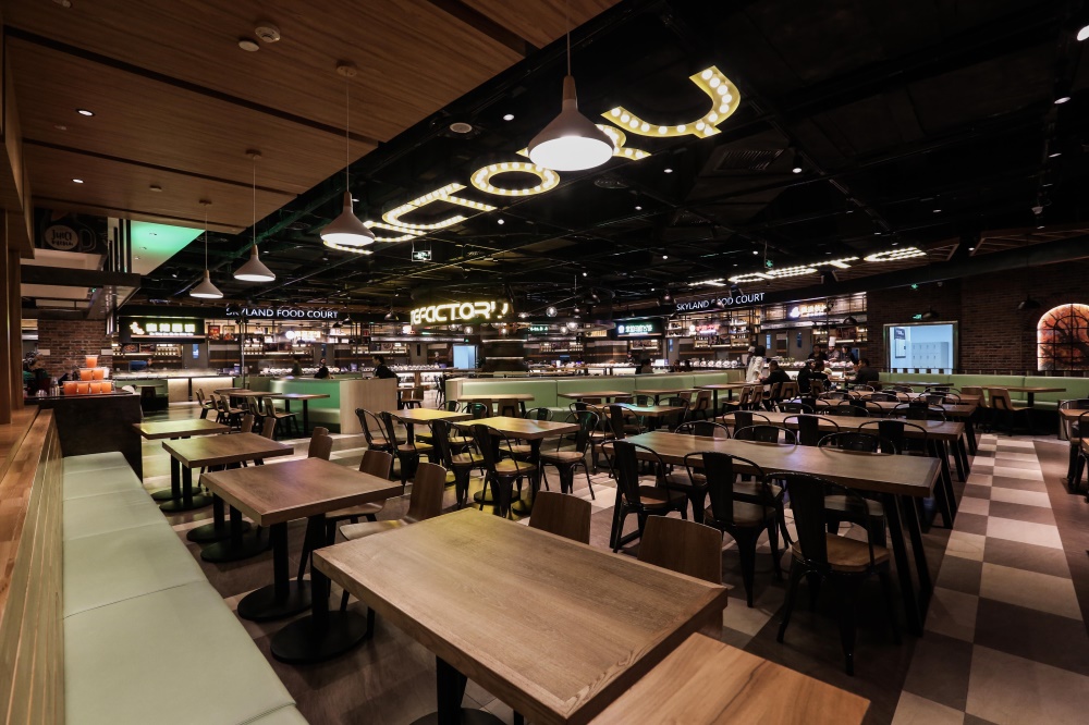 餐飲空間,食通天,美食廣場設計,華潤萬象城,西安,金楓設計,項目投稿