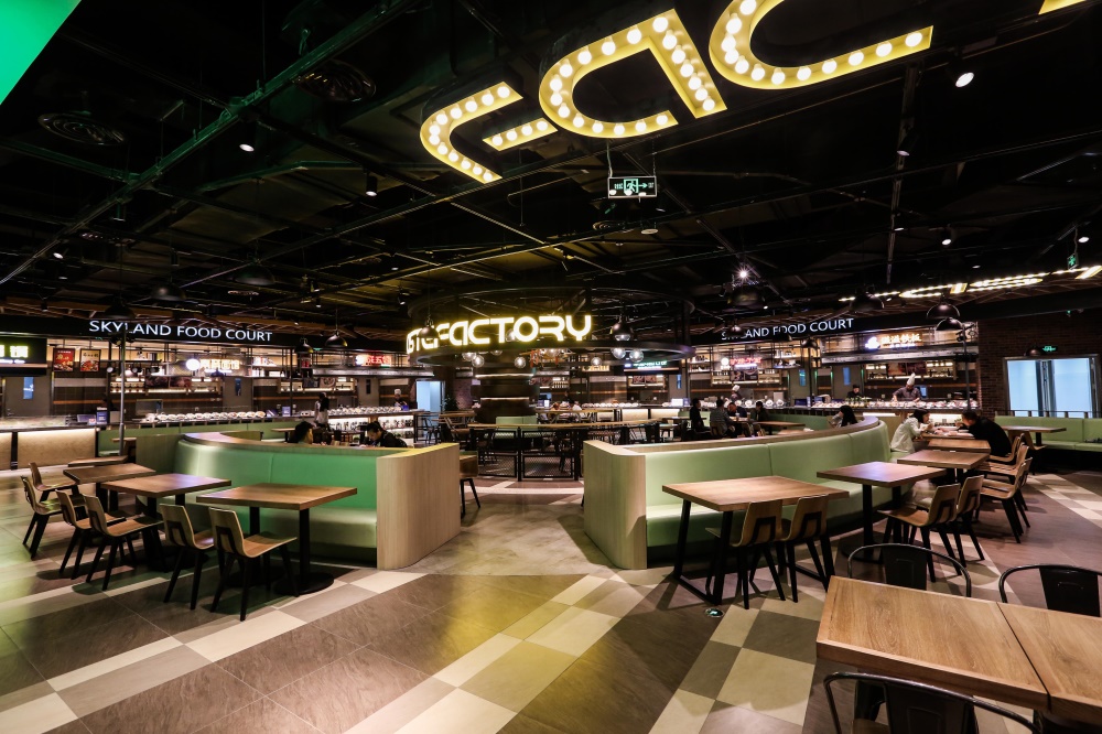 餐飲空間,食通天,美食廣場設計,華潤萬象城,西安,金楓設計,項目投稿