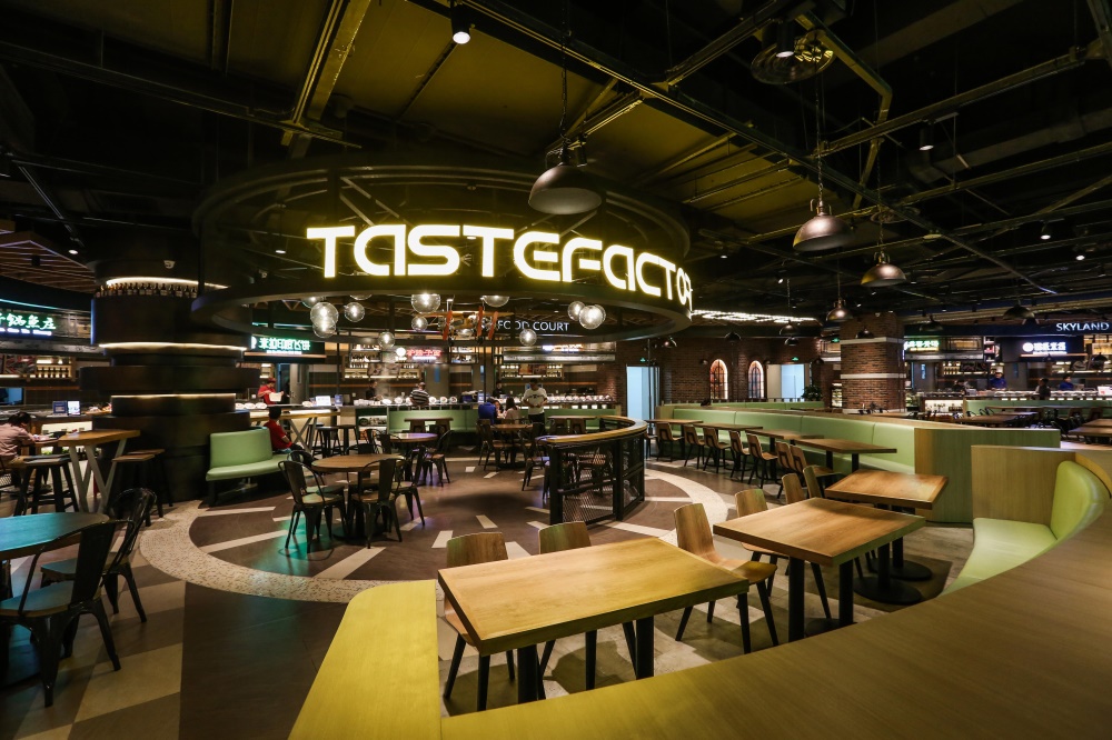 餐飲空間,食通天,美食廣場設計,華潤萬象城,西安,金楓設計,項目投稿