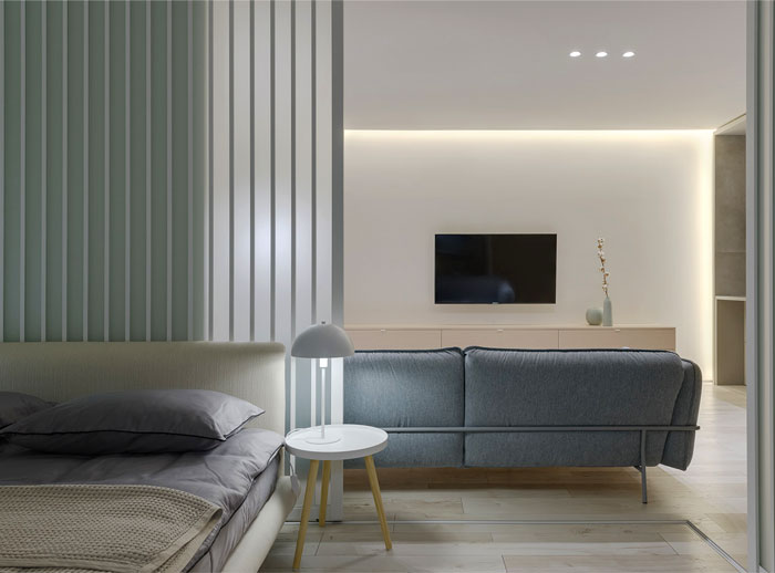 住宅空間,國外住宅空間設計,極簡風格,淺色係公寓,公寓設計