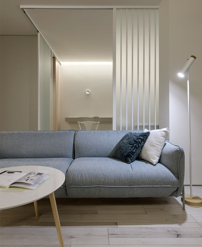 住宅空間,國外住宅空間設計,極簡風格,淺色係公寓,公寓設計